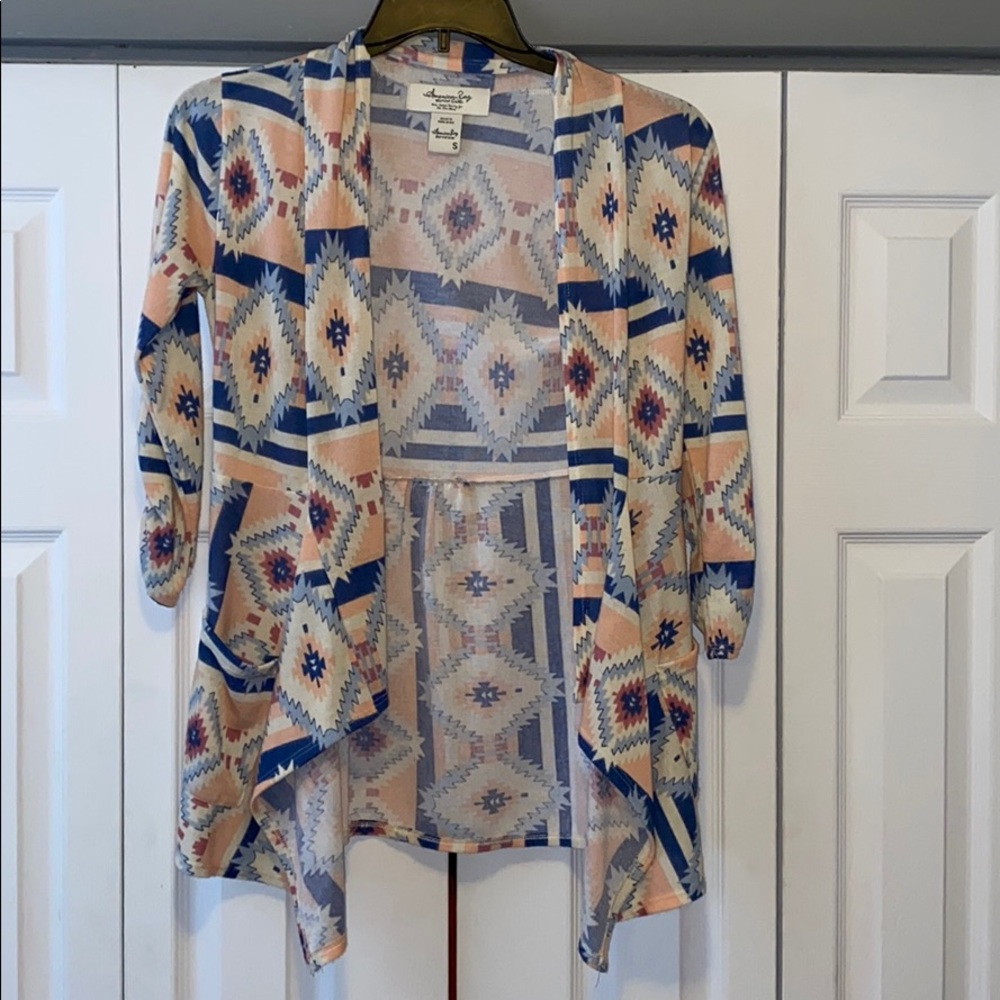 American rag Aztec cardigan size small